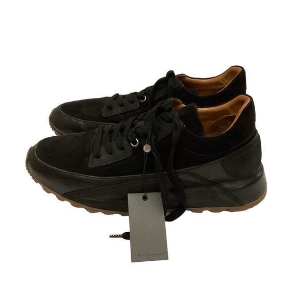 NWT John Varvatos Collection Les Low Black Trainer Sneakers Size 13 - Picture 9 of 16